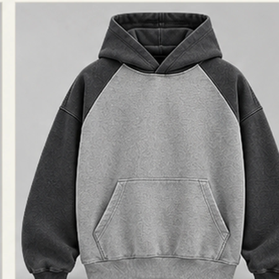 Raglan Panel Hoodie, front product style reference